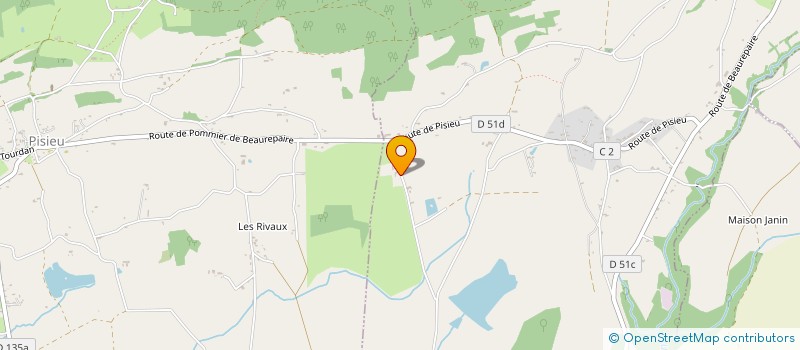 localisation de l'entreprise SCI LES CHENES  POMMIER-DE-BEAUREPAIRE