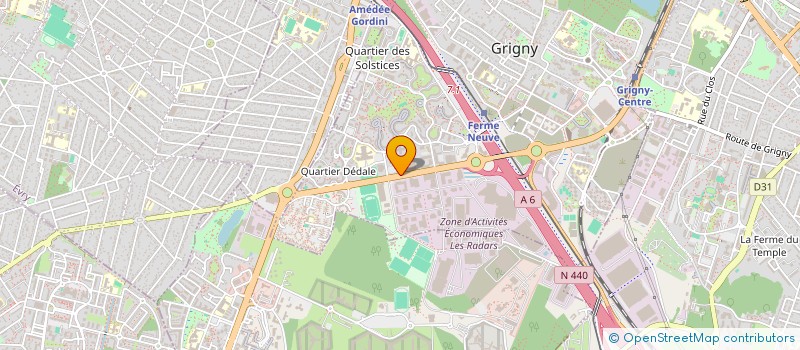 localisation de l'entreprise SCI LES CHENES  GRIGNY