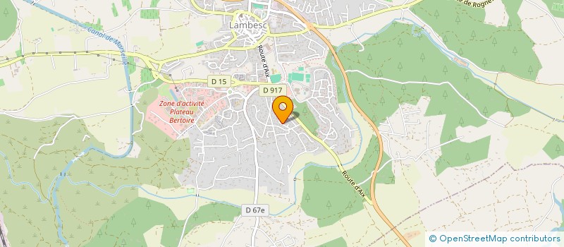 localisation de l'entreprise SCI LES CHENES  LAMBESC