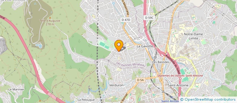 localisation de l'entreprise SCI LES CHENES à LES PENNES-MIRABEAU