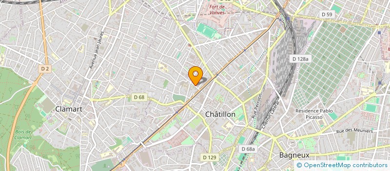 localisation de l'entreprise SCI LES CHENES  CHATILLON