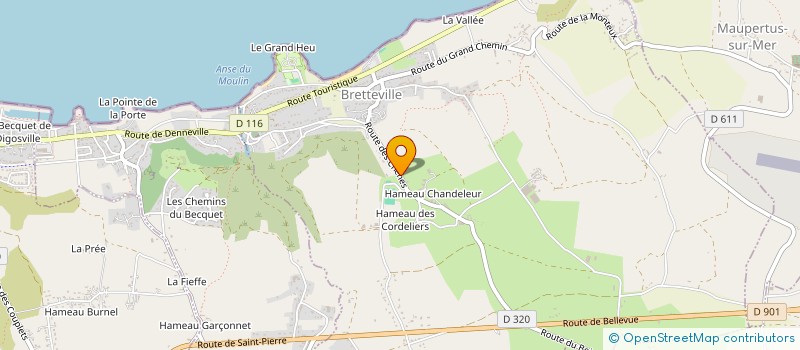 localisation de l'entreprise SCI LES CHENES à BRETTEVILLE