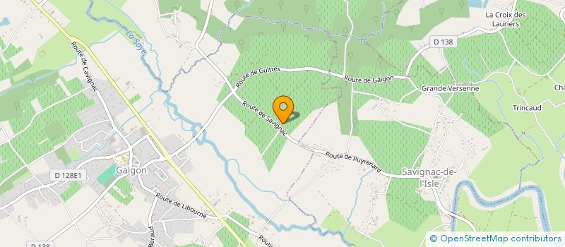 localisation de l'entreprise SCI LES CHENES  GALGON