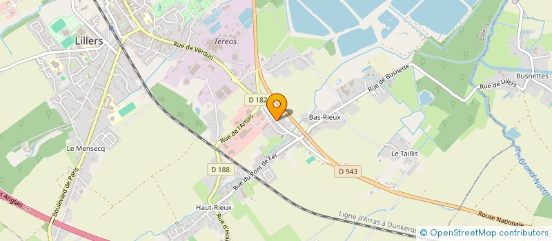 localisation de l'entreprise SCI LES CHENES  LILLERS