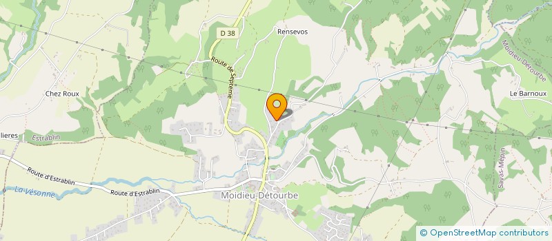 localisation de l'entreprise SCI LES CHENES  MOIDIEU-DETOURBE