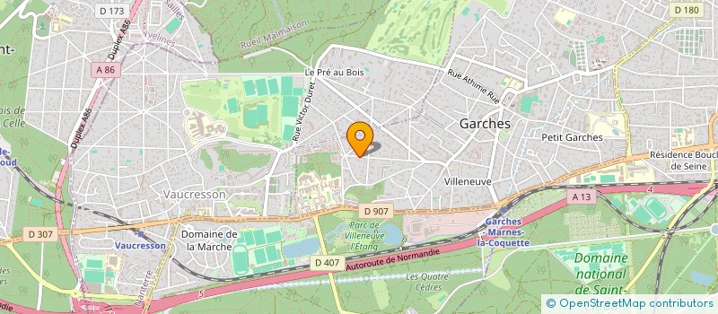 localisation de l'entreprise SCI LES CHENES BREZIN à GARCHES