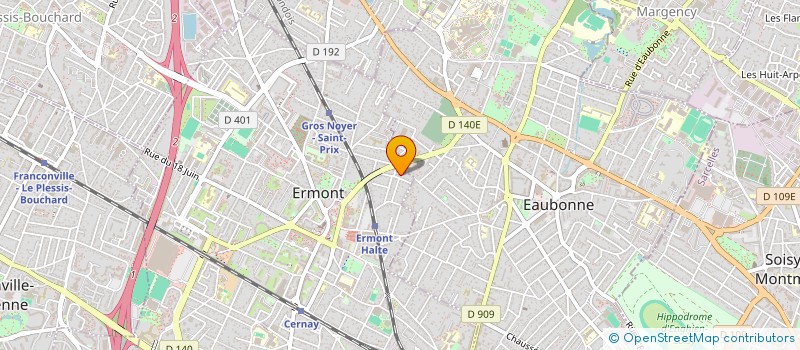 localisation de l'entreprise SCI LES CHENES DE PICARDIE à ERMONT