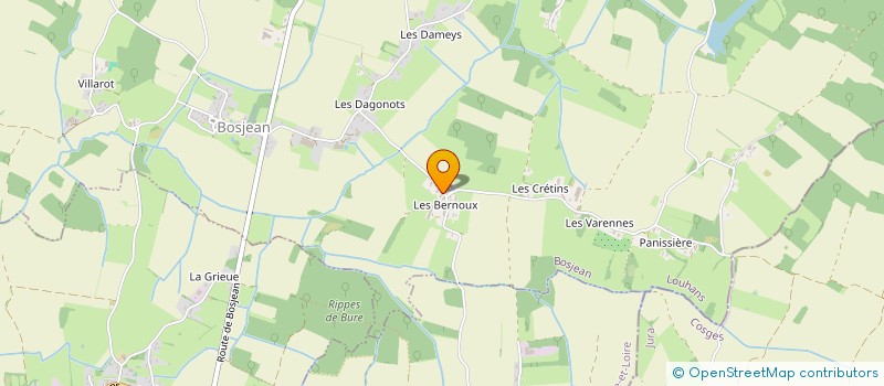 localisation de l'entreprise SCI LES CHENES DES BERNOUX  BOSJEAN