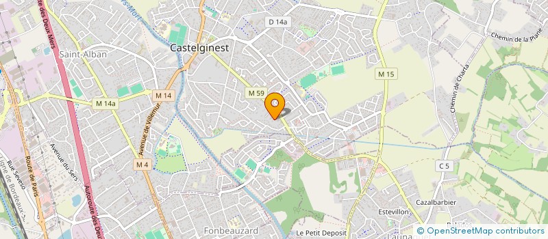 localisation de l'entreprise SCI LES CHENES DU CANAL  CASTELGINEST