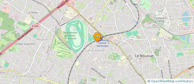 localisation de l'entreprise SCI LES CHENES DU LAS  LE BOUSCAT