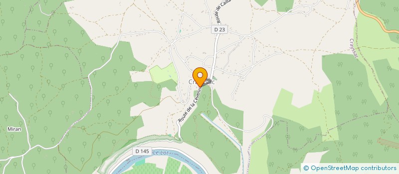 localisation de l'entreprise SCI LES CHENES HAUTS  CRAYSSAC