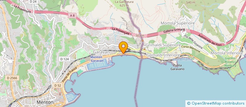 localisation de l'entreprise SCI LES CHENES LIEGES à MENTON