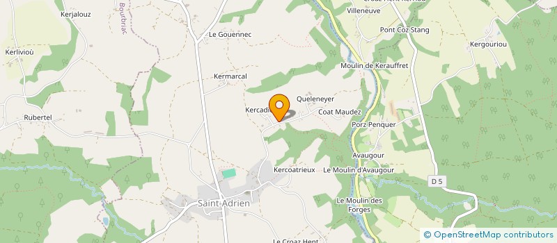 localisation de l'entreprise SCI LES CHENES ROUGES  SAINT-ADRIEN