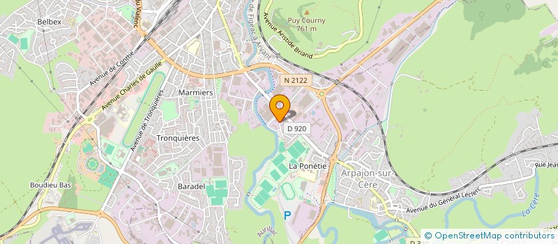 localisation de l'entreprise SCI LES CHENES VERTS à AURILLAC