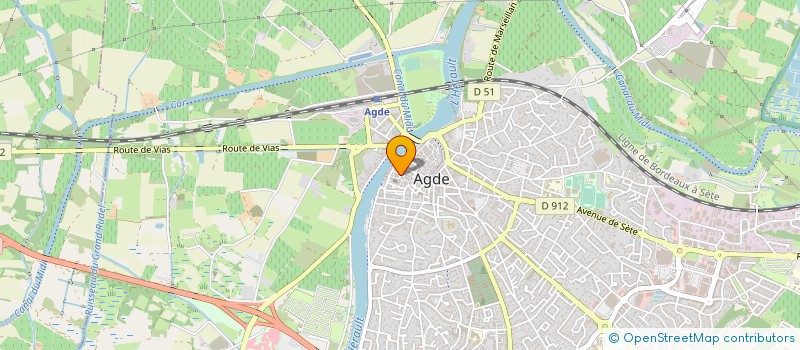 localisation de l'entreprise SCI LES CHENES VERTS  AGDE