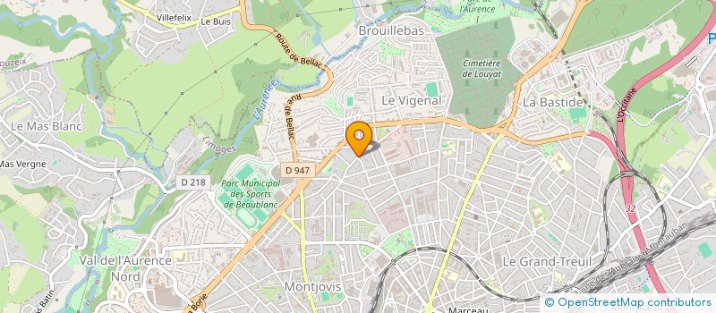 localisation de l'entreprise SCI LES CHENES VERTS  LIMOGES