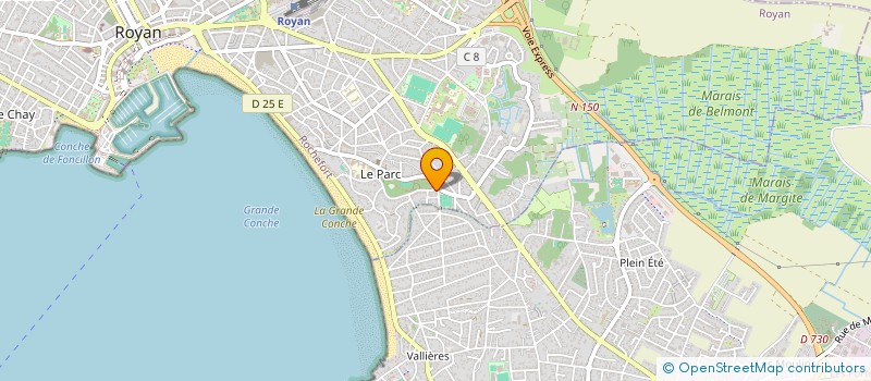 localisation de l'entreprise SCI LES CHENES VERTS  ROYAN