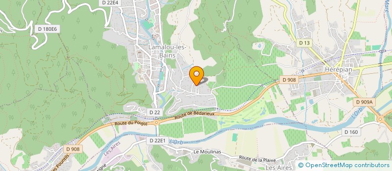 localisation de l'entreprise SCI LES CHENES VERTS  LAMALOU-LES-BAINS