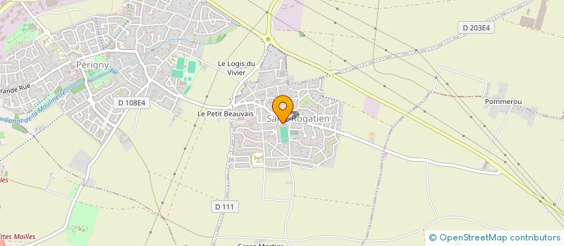 localisation de l'entreprise SCI LES CHENES VERTS  SAINT-ROGATIEN