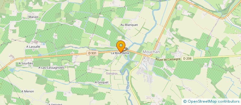 localisation de l'entreprise SCI LES CHENES VERTS  LAGRAULET-DU-GERS