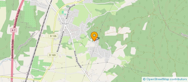 localisation de l'entreprise SCI LES CHENES VERTS à ALLAN
