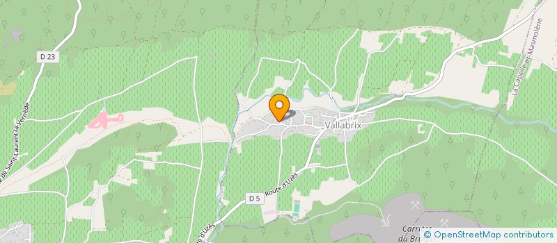 localisation de l'entreprise SCI LES CHENES VERTS  VALLABRIX