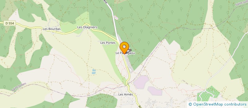 localisation de l'entreprise SCI LES CHENES VERTS  SAINT-JULIEN