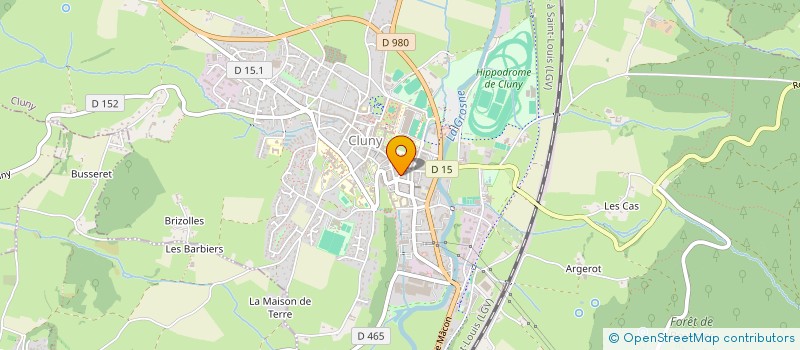 localisation de l'entreprise SCI LES CHENEVIERES  CLUNY