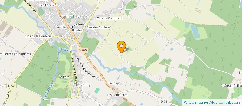 localisation de l'entreprise SCI LES CHERCHERELLES  COUR-CHEVERNY