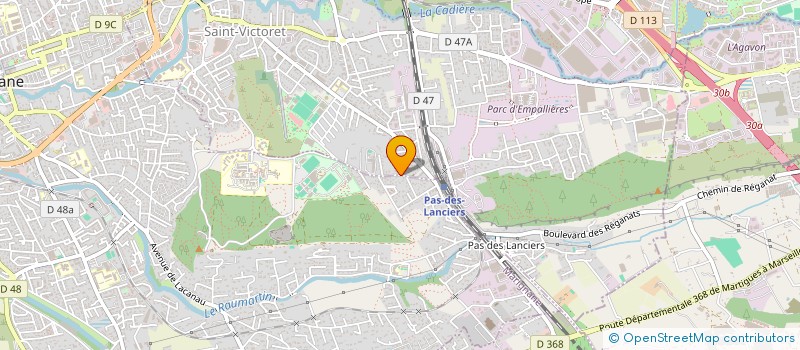 localisation de l'entreprise SCI LES CHEV@LIERS  SAINT-VICTORET