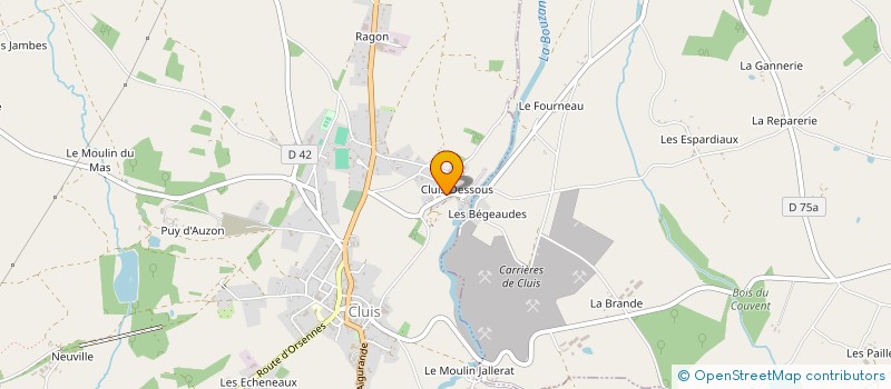 localisation de l'entreprise SCI LES CHEVALIERS à CLUIS