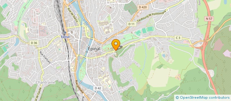 localisation de l'entreprise SCI LES CHEVALIERS à EPINAL