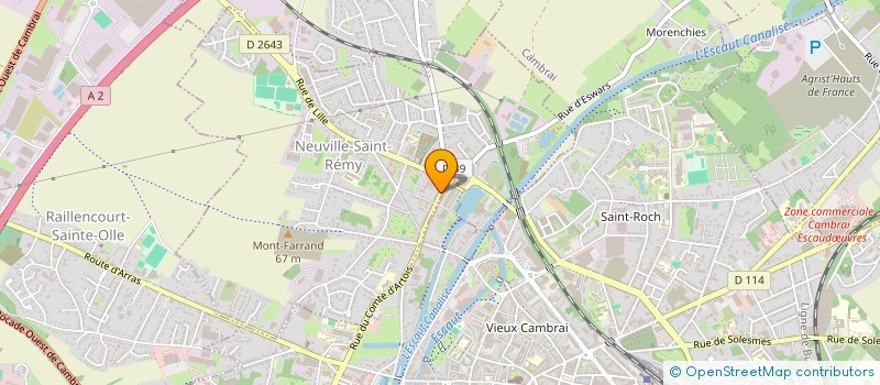 localisation de l'entreprise SCI LES CHEVALIERS DU GUET  NEUVILLE-SAINT-REMY