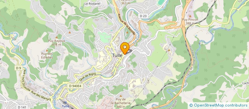 localisation de l'entreprise SCI LES CHEVANTS  TULLE