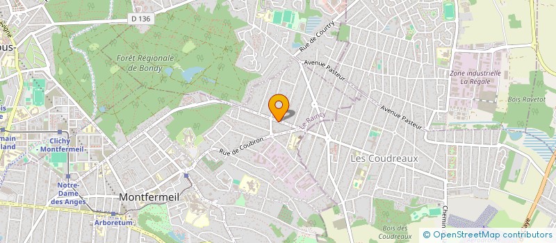 localisation de l'entreprise SCI LES CHEVAUX DE FRANCE à MONTFERMEIL