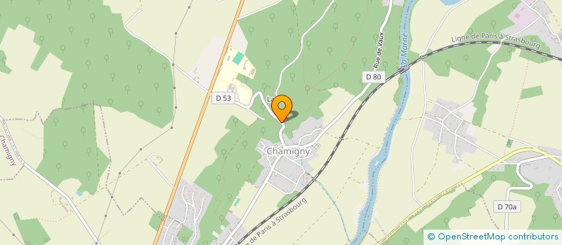 localisation de l'entreprise SCI LES CHEVAUX DE SAINT VINCENT  CHAMIGNY