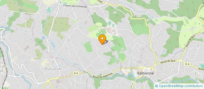 localisation de l'entreprise SCI LES CHEVAUX DU LAC  CHATEAUNEUF-GRASSE