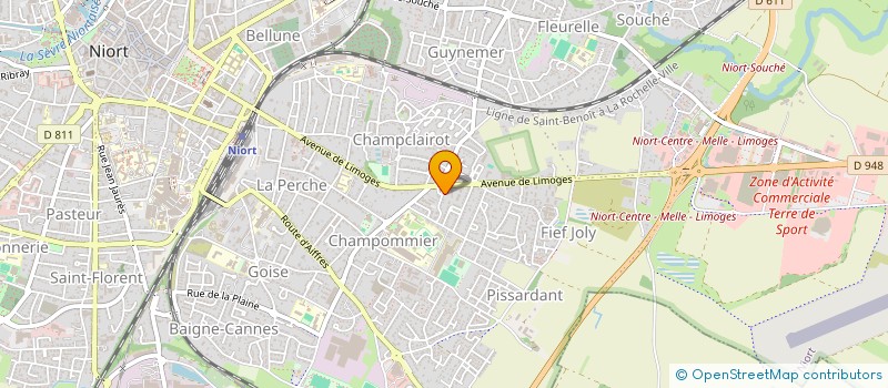 localisation de l'entreprise SCI LES CHEVEAUX DE LARA à NIORT