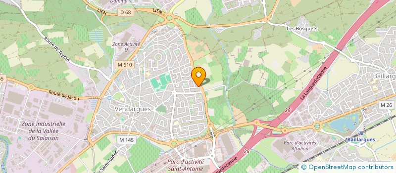 localisation de l'entreprise SCI LES CHEVREFEUILLES à VENDARGUES