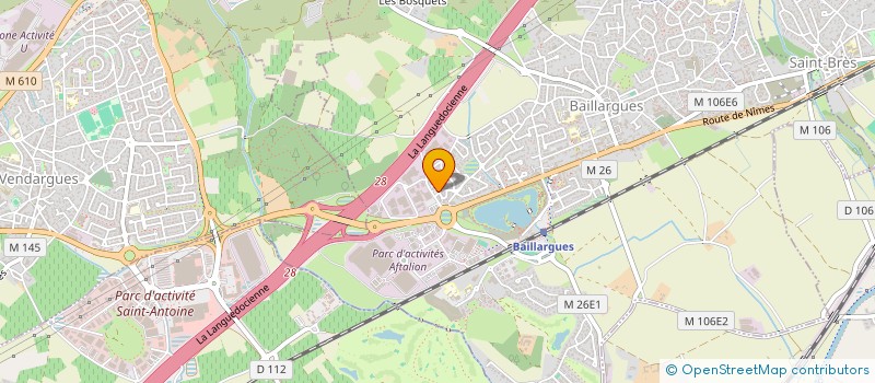 localisation de l'entreprise SCI LES CHEVREFEUILLES à BAILLARGUES