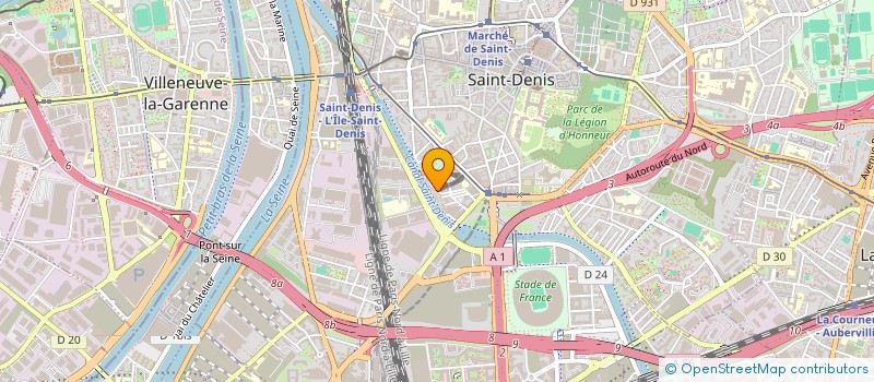 localisation de l'entreprise SCI LES CHEVREFEUILLES DU CANAL  SAINT-DENIS