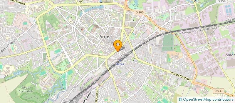 localisation de l'entreprise SCI LES CHEVREUILS à ARRAS