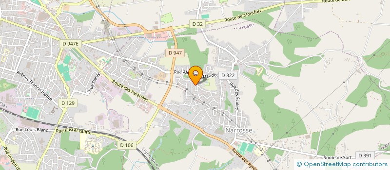 localisation de l'entreprise SCI LES CHEVREUILS  SAUGNAC-ET-CAMBRAN