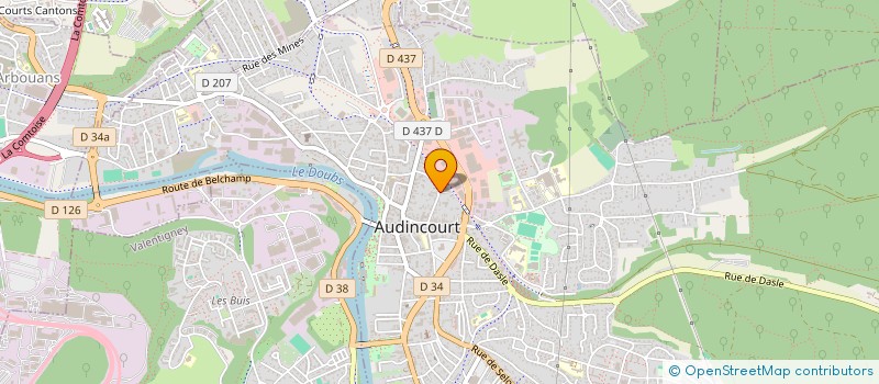 localisation de l'entreprise SCI LES CHEVRILLARDS  AUDINCOURT