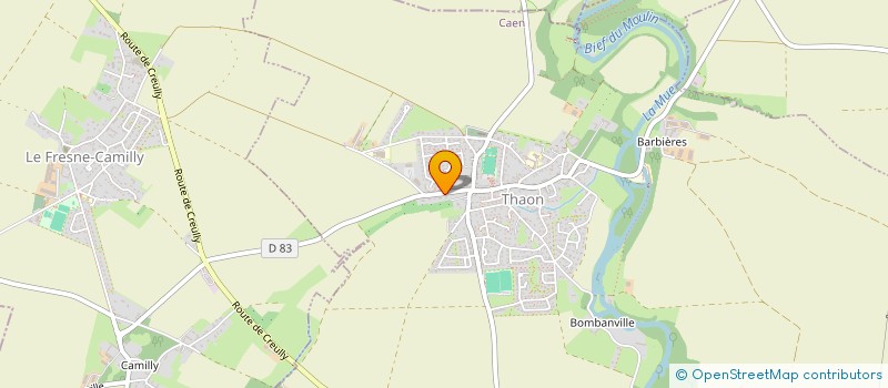 localisation de l'entreprise SCI LES CHEVRONS  THAON