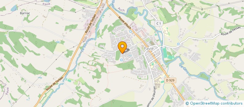 localisation de l'entreprise SCI LES CHEYENNES  PAVIE