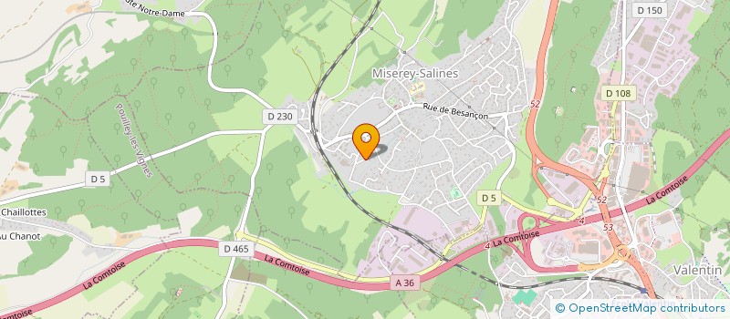 localisation de l'entreprise SCI LES CHICHIES  BESANCON