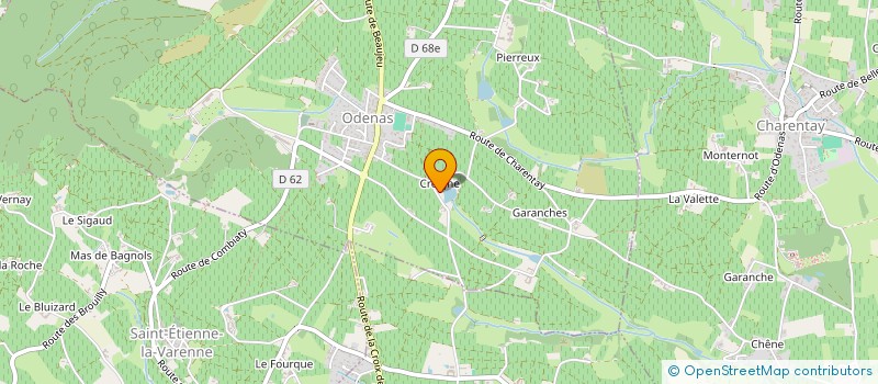 localisation de l'entreprise SCI LES CHIPEAUX  ODENAS