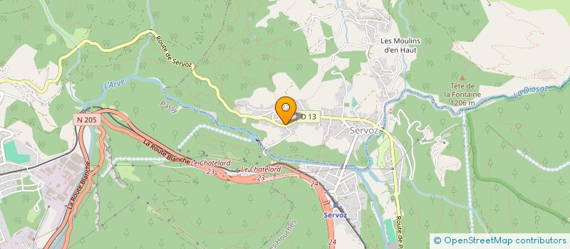 localisation de l'entreprise SCI LES CHIRVES  SERVOZ