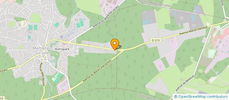 localisation de l'entreprise SCI LES CHOUETTES  MARTIGNAS-SUR-JALLE